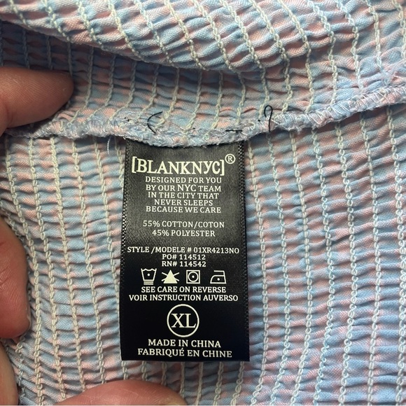 NEW Blank NYC Sweet Escape Smocked Crop Top - Picture 8 of 9